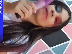 딜도, 집에서 만든, 라티나, 랑제리, 조그마한, 혼자