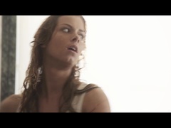 Bikini, Schwarz, Braunhaarige, Fingern, Lesbisch, Natürlich, Nippel, Im freien