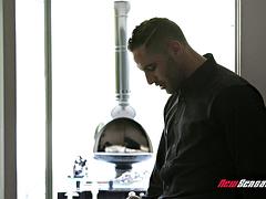 오랄섹스, 흑갈색 머리, 사정 샷, Hd, 분출, 젖가슴