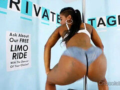 デカ尻, 黒人, 茶髪の, 黒人, マッサージ