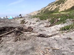 Amatör, Strand, Par, Massage, Milf, Naken, Verklighet, Retas