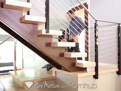 PUREMATURE Dick sucking Milf Kendra Lust strips and fucks before party