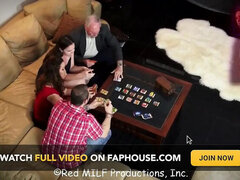 Family Game Night Orgy with Stepmom Jack Moore - Big Tits Blowjob & Taboo Sex