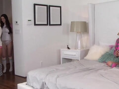 Blond, Bruinharig, Schattig, Lul, Hardcore, Hd, Orgasme, Tieten likken