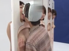 아시안, 큰 가슴, 크림파이, 음경, 여자, 나이든, 오르가슴