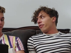 Two gay dudes are all about licking before the anal bang