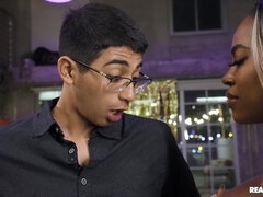 Diego Perez shoves his pecker in Breyana Moore's mouth