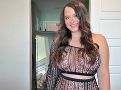 Transparent lingerie try on