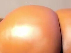 Velika rit, Črnke, Dildo, Ženska, Samozadovoljevanje, Solo