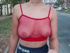 JonDickFlash Public Tit Flash Outdoor Spain HD Big Natural Tits Voyeur