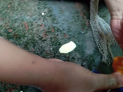 Pár, Szőrös, Házi készítésű, Érett koros, Zuhanyozó