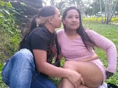 デカ尻, 自家製, ラティーナ, レズビアン, オナニー, アウトドア, 公共