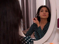 Stor kuk, Brunett, Doggystyle, Rakad, Kort hår, Mager, Tonåring, Tuttar