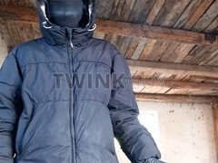 Solo action in a Nike tracksuit at an abandoned spot