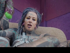 Anal, Stjärt mot mun, Avsugning, Goth, Hd, Orgasm, Piercing, Tatuering