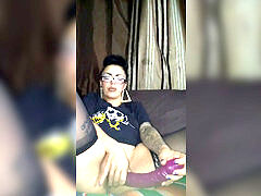 Nerdy chicana massive plaything