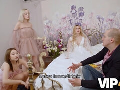 Sposa, Quartetto, Sesso di gruppo, Hardcore, Hd, Grezzo, Russa, Nozze