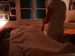 Leie, Grosse titten, Paar, Spermaladung, Frau, Riesig, Massage, Masturbation