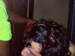 Enthousiasteling, Grote lul, Sperma, Travestiet, Zwart, Vuisten, Latijnse vrouw, Tiener