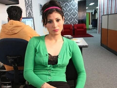 Brunette scene with sultry Maria Robles from Oye Loca