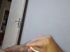 Amateur, Verga grande, Corridas, Ébano, Músculo, Ducha, Chupando, Adolescente