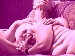 Darby indulging in a soft pink cigar while sucking some serious cock