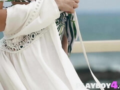 Italian model shows her perfect body