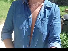 I change in the park and flash my tits and pussy in public in front of people