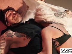 Sexy blonde model Veronica Leal strips for a photo shoot and gets pounded by Dean Van Damme