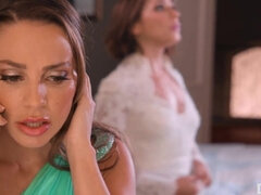 Sposa, Femmina, Toccando, Lesbica, Leccata, Figa, Schizzi, Ragazza