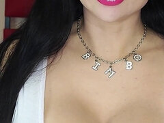 Huge Glossy Pink Lipstick Lips, Bubble Gum, Lip Vibration 4K