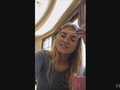 Bailar, Masaje, Masturbación, Orgasmo, Público, Solo, Juguetes