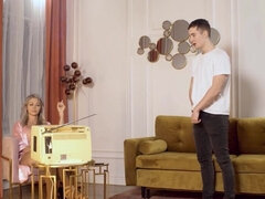 Ξανθιά, Τσέχα, Φετιχ, Τακούνια, Δαντέλα, Ώριμη, Ώριμη γυναίκα, Καλσόν