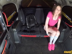 Slim student craves cabbies cock