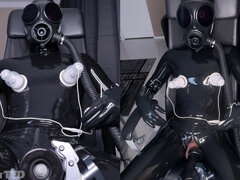 Bondage sadomaso, Bondage, Schizzo di sborra, Fetish, Lattice, Macchina per fottere, Masturbazione, Solo