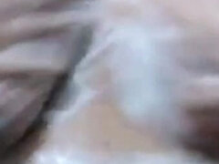 Step Mother Is Taking a Shower with Clean Her Sexy Tits and Hot Pussy