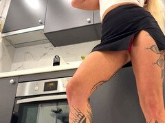 Escritório, Calcinha, Secretárioa, Saia, Tatuagem, Minissaia