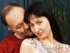 Anal, Cul, Cul à la bouche, Sucer une bite, Tir de sperme, Mignonne, Russe, Tatouage