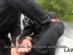 Brunett, Europeisk, Hd, Kontor, Polis, Bestraffning, Hans, Tonåring