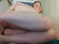 18, 아마추어, 항문, 엉덩이, 큰 엉덩이, 여자, 수음, 혼자