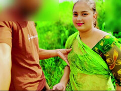 Desi Beautiful Padosi Girl Fucking in Jungle with Her Padosi BF, so Cute Girl Fuck at Farm Hindi