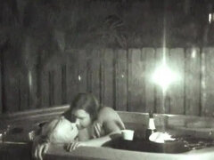 Leie, Blondine, Blasen, Hardcore, Hd, Im freien, Pool, Vintage