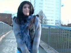 Hotty Lucia Love urinating outdoors