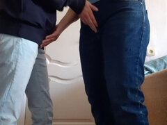 Amateur, Universitaria, Pareja, Hembra, Casero, Jeans, Lesbiana, Orgasmo