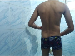 Taking Bath with Underwear