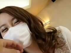 BEAUTIFUL SURGICAL MASKED JAPANESE WOMAN SUCKS DICK UNDER MASK