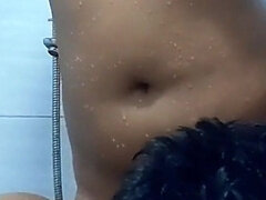 18, 아마추어, 오랄섹스, 커플, 인도인, 자연의 가슴, 샤워, 청소년