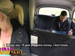 Female Fake Taxi Hot blonde sucks and fucks Czech cock in taxi