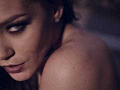 美女, デカパイ, フェラチオ, 茶髪の, ハードコア, アウトドア, ティーン, オッパイの