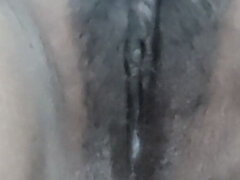 Enthousiasteling, Vrouw, Harig, Indisch, Masturbatie, Kut duiken